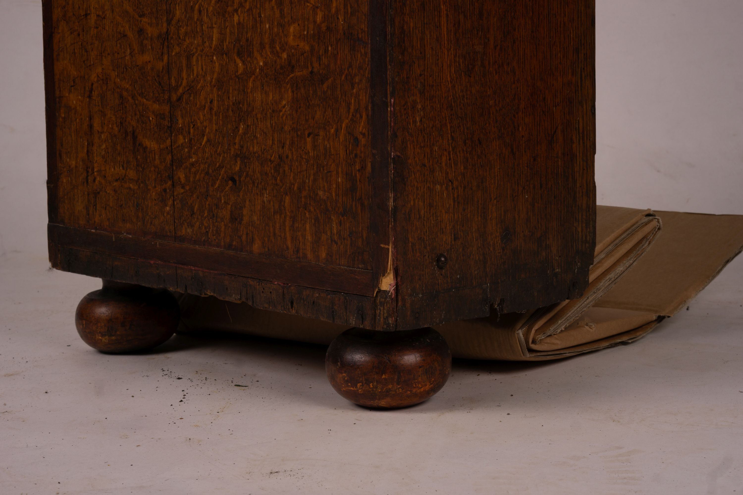 A George III oak 8 day longcase clock, marked Thomas Worswick of Lancaster, height 210cm